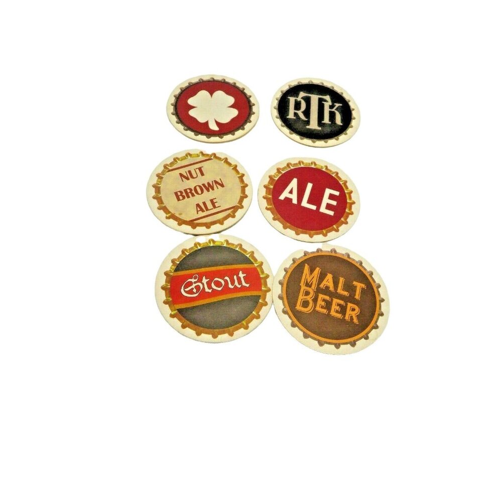 Mixed Lot 10 Beer Coasters Labels Nur Brown Ale Shamrock RTK Stout Malt